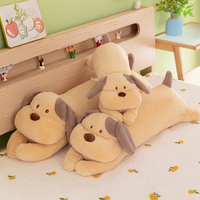 Peluche géante en forme de chiot couché, en coton PP, pour enfants, cadeau d'anniversaire, jouet, coussin