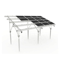 Panneaux solaires au sol Pv Mounts Structure installée sur le système au sol
