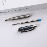 Stylo Roller en Métal Acier Inoxydable, Stylo Bille Métallique Professionnel, Encre Premium, Pointe 1,0 mm - Idéal pour Souvenir, Cadeau de Remise de Diplôme, Mariage