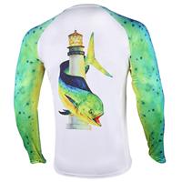 Upf50 + personnalisé de haute qualité pour hommes, vestes de pêche de performance à manches longues qui évacuent l'humidité Uv à séchage rapide, chemises