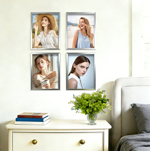 <span class=keywords><strong>Cadre</strong></span> photo moderne en plastique argenté, écologique, léger, durable et incassable, 11x14 avec <span class=keywords><strong>passe</strong></span>-<span class=keywords><strong>partout</strong></span> 8x10, <span class=keywords><strong>pour</strong></span> montage mural ou sur table, <span class=keywords><strong>pour</strong></span> la maison - Product Image 6