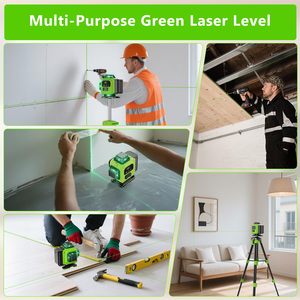 <span class=keywords><strong>Niveau</strong></span> <span class=keywords><strong>laser</strong></span> 16 lignes <span class=keywords><strong>360</strong></span>° auto-nivelant 4x360 ° <span class=keywords><strong>Niveau</strong></span> <span class=keywords><strong>laser</strong></span> professionnel 4D à lignes croisées vertes pour la construction et la pose d'images - Product Image 5