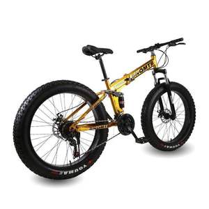 Vélo de montagne pliable Macce, <span class=keywords><strong>prix</strong></span> <span class=keywords><strong>d</strong></span>'usine, suspension intégrale, freins à disque, 21 vitesses, alliage <span class=keywords><strong>d</strong></span>'aluminium, roues de 26 pouces, capacité de charge de 120 kg - Product Image 2