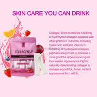 Boisson multi-vitamines beauté au collagène, vitamine C, acide hyaluronique, collagène marin liquide, poudre de boissons aromatisées blanchissantes pour la peau