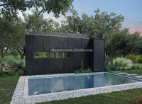 Maisonnette Conteneur Modulaire de Luxe à Panneaux Sandwich, Design Moderne Préfabriqué, 20 Pieds, Villa de Vacances en Promotion