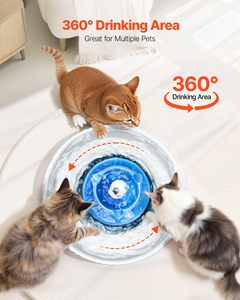 Bebedero de Cerámica para Perros y Gatos, Diseño de Cupcake, 2.1L/71oz, con Bomba Ultrasilenciosa, Ligero, 2.8kg, para Uso en Interiores - Product Image 4