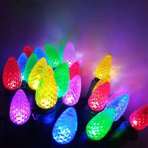 Multi-color 5M 50 LED Strawberry LED String Light Fairy Garland Light Garden Patio Indoor Outdoor Christmas Decorations