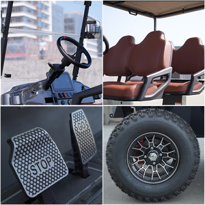 Nouvelle Énergie Batterie au Lithium Voiturette de Golf Électrique de Luxe pour la Chasse et le Tourisme, 6 Places, 48V - Product Image 3