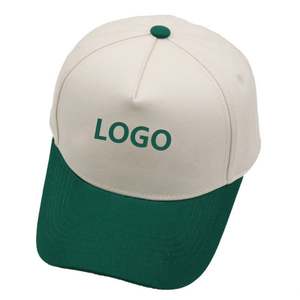 Casquette de baseball personnalisée de haute qualité 100% coton à profil haut 5 panneaux logo brodé personnalisé vente en gros - Product Image 1