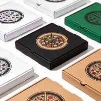Boîte à pizza personnalisée avec logo, boîte à pizza triangulaire, boîte à frites, boîte à pizza pour emporter, boîte à pizza en tranches, boîte à pizza personnalisée