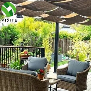 <span class=keywords><strong>Voile</strong></span> d'<span class=keywords><strong>ombrage</strong></span> rétractable beige imperméable pour extérieur, auvent télescopique ondulé, auvent de cour, écran pare-soleil - Product Image 4