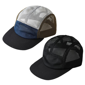 Tùy chỉnh thoáng khí Nylon tất cả các Lưới cắm trại hat mềm 5 Bảng điều chỉnh phẳng linh hoạt vành trại hat chạy cap với <span class=keywords><strong>Snap</strong></span> đóng cửa - Product Image 1
