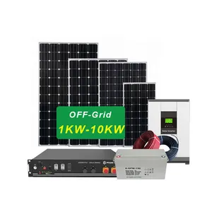 Kleines eigenständiges All-in-One 6 kW 8 kW 10 kW 15 kW Solarstromsystem für Haus