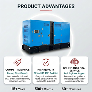 Generador Súper Silencioso de 25 kVA, 20 kW, 28 kVA, 22 kW, Trifásico, 400/230 V, 50 Hz, para Hogar, Camping, Hospital, Comunidad, ISO CE 4B3.9-G11 20k - Product Image 1