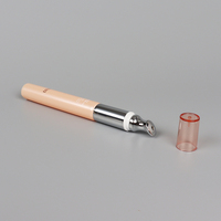 Tube en plastique pour crème pour les yeux de 10 ml avec applicateur de massage à bille unique en acier D13mm