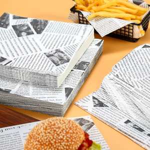 Virgin <b>Wax</b> Paper Grease Proof Kraft for Food Wrapping Burger Parchment Baking Sandwich Packaging PE Free <b>Wrap</b> Paper Free - Product Image 5