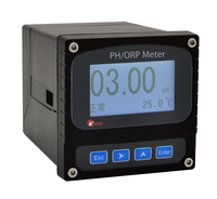 Analyseur numérique en ligne 98*98 de pH/ORP pour la surveillance de la qualité de l'eau, contrôleur de pH, transmetteur, capteur, analyseur, personnalisable OEM/ODM, précision 0,01 pH