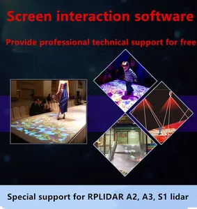 RPLIDAR A2 A3 S1 lidar dedicated wall large screen interactive <strong>software</strong> <strong>program</strong> multi-touch projection interactive engine - Product Image 2