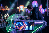 Pantalla LED VSLED P5 Alien para Festivales de Música Electrónica, Brillo de 500CD, Profundidad de Color de 16 Bits, Ángulo de Visión de 140° para Interiores