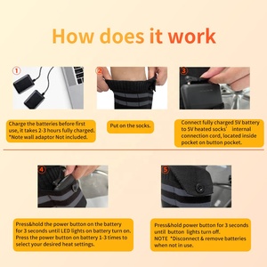 Tất giữ ấm chân mùa đông chất lượng cao dành cho nam nữ, <span class=keywords><strong>s</strong></span>ử dụng điện USB - Product Image 5