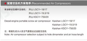 KG590 Kaishan 40m 크롤러 공압 드릴링 장비 105-202mm 폭발 암석 광산 채석장 광산 프로젝트 표면 드릴링 장비 - Product Image 5