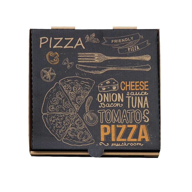 Water Proof Pizza Packing Box High Quality Pizza Box Printing Custom Pizza Box Design