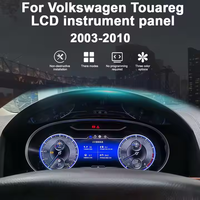 12.3 ''cluster de tableau de bord numérique LCD de voiture pour VW Volkswagen Touareg 2003-2010 compteur de vitesse automatique panneau d'instruments virtuels Cockpit