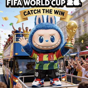 100% Original POPMART the MONSTERS Labubu 2026 Copa Mundial Internacional Figura de Vinilo de Peluche Edición Trofeo - Product Image 5