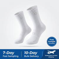 Chaussettes pour hommes personnalisées avec design en tricot respirant et logo imprimé numériquement - Style automne, chaussettes décontractées écologiques