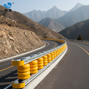 Anti-collision High Safety Plastic PVC Coated Roller <strong>Barrier</strong> With H1W2 Protection Rating For Highway Roadway - Product Image 5