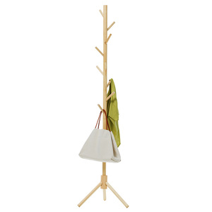 Simple floor-standing solid wood <b>clothes</b> <b>rack</b>, easy-to-assemble storage <b>rack</b> for bedroom and home use. - Product Image 2