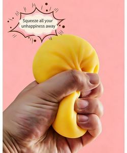 Juguete de Peluche Antiestrés de Simulación, Suave y Blandito, Pelota Antiestrés Tipo Dumpling, Modelo "Mie Mie Le" - Product Image 5