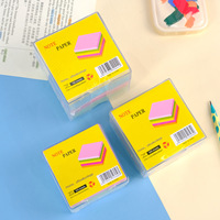 Bloc-notes personnalisé en papier avec support en plastique pour notes adhésives