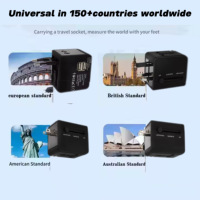 Adaptateur de voyage universel Usb Socketadapters Eu Uk Us Au Plug Multi Adapter Plug Converter Fast Charger Travel Adapter Worldwide