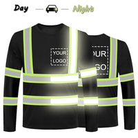 Mann hivis reflektieren Laufs icherheit pro T-Shirt t 1 Stück sicherheits grünes Langarmhemd