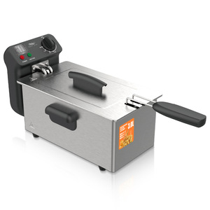 Freidora Eléctrica Termostática Premium de 3L, la Más Vendida, con Regulación EU/US, Mini Freidora Doméstica para Uso en Puestos Ambulantes, para Papas Fritas y Brochetas - Product Image 3