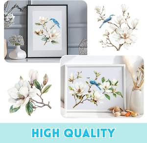 3 Hojas de Transferencias Adhesivas Vintage con Aves y <span class=keywords><strong>Flores</strong></span>, Transferencias Adhesivas de <span class=keywords><strong>Flores</strong></span> de Magnolia <span class=keywords><strong>para</strong></span> Manualidades y <span class=keywords><strong>Muebles</strong></span> - Product Image 3