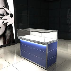 Meubles de mode en verre haut de gamme de luxe vitrine d'éclairage vitrine de bijoux <span class=keywords><strong>comptoir</strong></span> d'armoire pour magasin magasin - Product Image 4