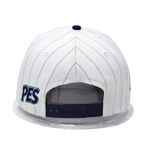 Gorro de Béisbol Vintage con Rayas para Hombre, Premium, 5 Paneles, Algodón Estructurado, Cierre a Presión, Logotipo Personalizado Bordado, Perfil Medio - Product Image 3