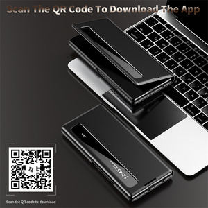 Custodia <span class=keywords><strong>per</strong></span> <span class=keywords><strong>telefono</strong></span> intelligente con finestra e porta carte in pelle PU <span class=keywords><strong>per</strong></span> Samsung Z Fold 4 5 6 7: rispondi alle chiamate senza ribaltare la <span class=keywords><strong>cover</strong></span> - Product Image 2