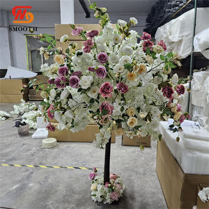 Árbol de Flores de Rosa Artificial al por Mayor, Árbol de Flores de Cerezo Artificial para Decoración de Bodas en Interiores y Exteriores - Product Image 4