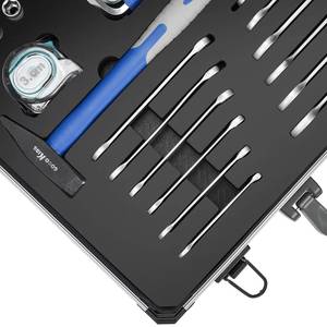 Ensemble d'outils STEELTREKS 64 pièces, ensemble d'outils à main en aluminium, clé à cliquet et pioche, matériau CR-V, personnalisable, OEM, coffret rigide 16402 - Product Image 4