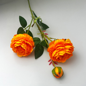 Simulato <span class=keywords><strong>fiore</strong></span> di peonia occidentale <span class=keywords><strong>fiore</strong></span> di seta essiccato Bouquet tavolo decorazione floreale soggiorno all'ingrosso - Product Image 3