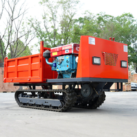 Livraison gratuite Accueil Agriculture Mini Crawler Dumper Truck Verger Construction Foresterie Crawler Dumper Diesel Crawler Dumper