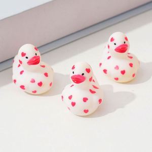 Mini Valentine Rubber Duckies Pinch Call Bathroom Baby <b>Bath</b> Love Funny Duck Toy - Product Image 3