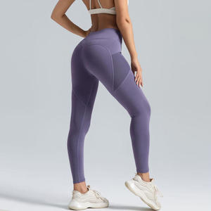 Tummy Kiểm Soát Thể Thao Nâng Cộng Với Kích Thước Quần Căng Cao Eo Biểu Tượng Phòng Tập Thể Dục Tập Thể Dục Tập Thể Dục Phụ Nữ Tùy Chỉnh Yoga Xà Cạp Với Túi - Product Image 2