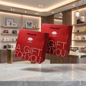 Sac cadeau en papier enduit durable pour hôtels de luxe 5 étoiles - Product Image 2