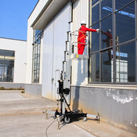 Plateforme mobile de levage verticale en aluminium étroite de 12,4 m et 136 kg pour l'entretien des entrepôts