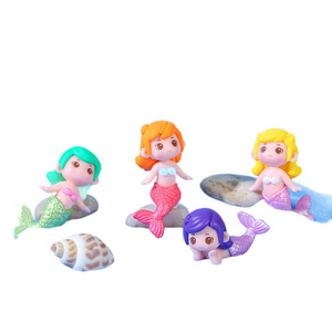 Figura de Sirena de Resina de Dibujos Animados, Miniatura para Decoración de Acuario, Pequeño Accesorio Creativo para el Hogar - Product Image 5