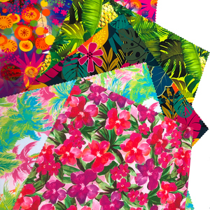 <span class=keywords><strong>Tissu</strong></span> de bikini Jdttex Hawaii, extensible dans les 4 sens, imprimé floral tropical, polyamide élasthanne - Product Image 2